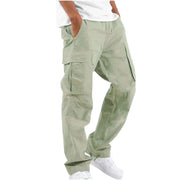 Men's Straight Leg Pants with Lightweight Fabric for Everyday Wear