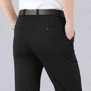 Men's Stretch Classic Pants for Comfortable Wide Leg Trouser Style