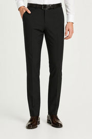 Men's Stretch Trousers with Elastic Waistband for Comfortable Fit