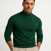 Men's Stretch Turtleneck Sweater for Casual and Formal Comfort