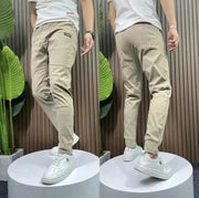 Men's Stretchable Pants with Flexible Fit for Casual and Formal Wear