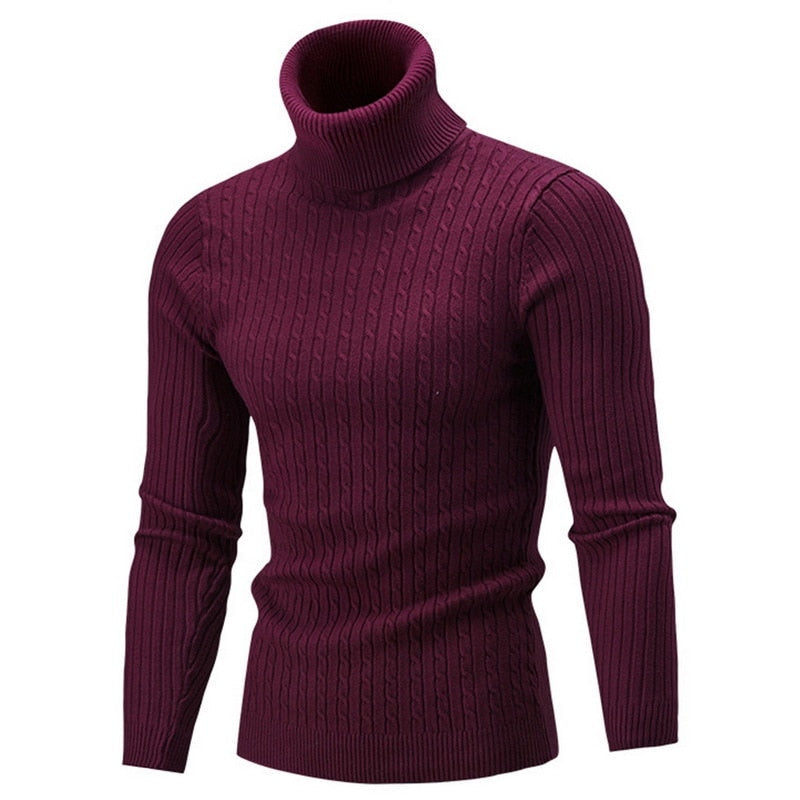 Pull Soan à col roulé pour homme, maille douce et coupe confortable adaptée aux journées hivernales.