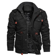 Men's Waterproof Winter Jacket with Fleece Lining for Cold Weather