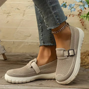 Mesh Walking Sandals with Buckle