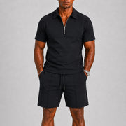 Modern Zip Polo Set