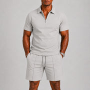 Modern Zip Polo Set