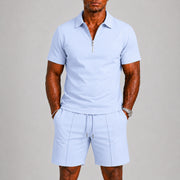 Modern Zip Polo Set