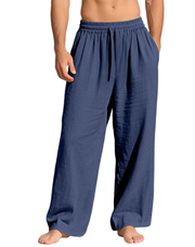 Linen Drawstring Pants Relaxed Fit Casual Look Everyday Wear