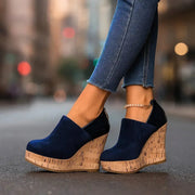 Platform Wedge Ankle Booties Casual Wear Comfortable Style