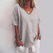 Relaxed Short Sleeve Tee Soft Cotton Fit Everyday Wear Breathable