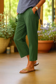 Relaxed Straight-Leg Trousers with Pockets Fit Lightweight Comfort Everyday