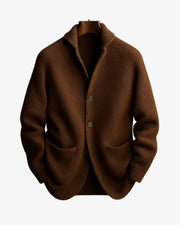 Ribbed Button-Front Cardigan Knit Clothing