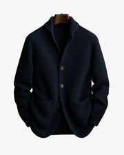 Ribbed Button-Front Cardigan Knit Clothing