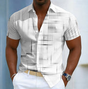 Men's Shirt – Geometric Design – Shirts & Tops for Casual Wear