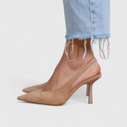 Sleek Pointed Orthopedic Heels Design Support Evening Wear