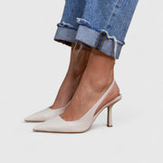 Sleek Pointed Orthopedic Heels Design Support Evening Wear