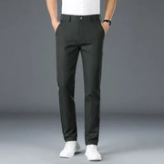 Slim-Fit Men's Trousers with Stretch for Stylish Wedding Guest Outfits