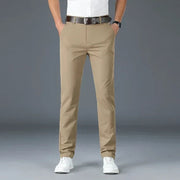 Slim-Fit Men's Trousers with Stretch for Stylish Wedding Guest Outfits