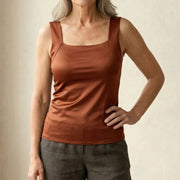 Square Neck Tank Top Everyday Comfort Style Breathable