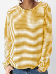 Women's Fall Striped Long Sleeve Top