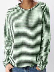 Women's Fall Striped Long Sleeve Top