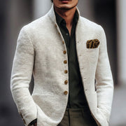 Structured Single-Breasted Cardigan