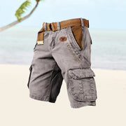 Utility Cargo Shorts with Multi-Pockets Design Outdoor Casual Wear Pockets Adjustable