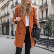 Women's Cozy Wool Trench Coat