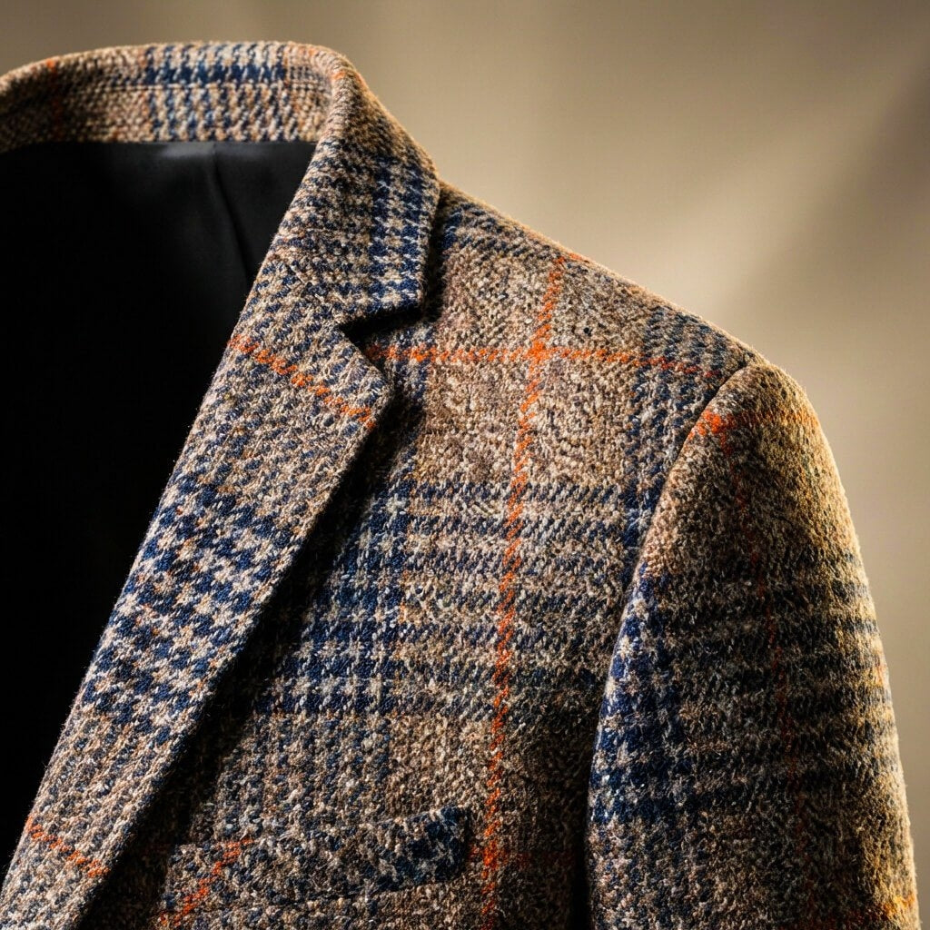 Charles Houndstooth Wool Blazer - York Miller