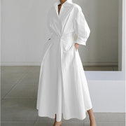 Wrap Collared Maxi Dress