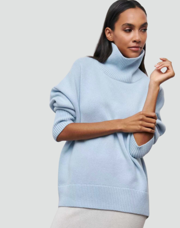 Women's Sleek Cashmere Sweater with Natural Warmth for Winter