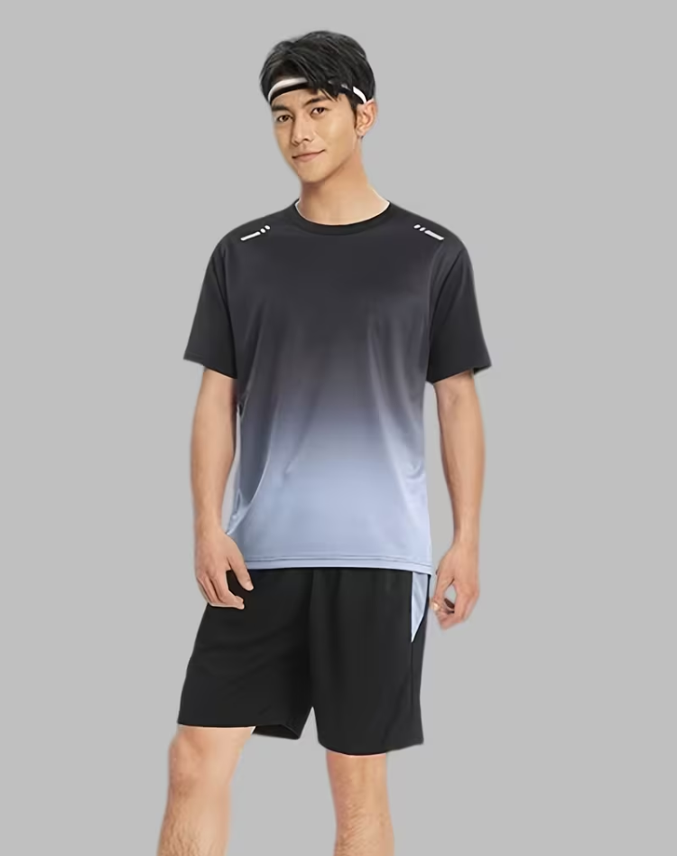 Men's Quick-Dry Sports Set Fabric Training Running