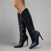 Evening Wear Knee-High Stiletto Boots