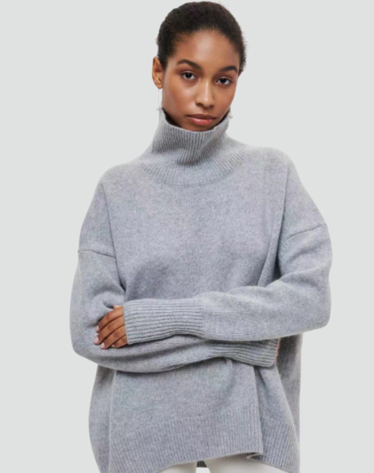 Women's Sleek Cashmere Sweater with Natural Warmth for Winter