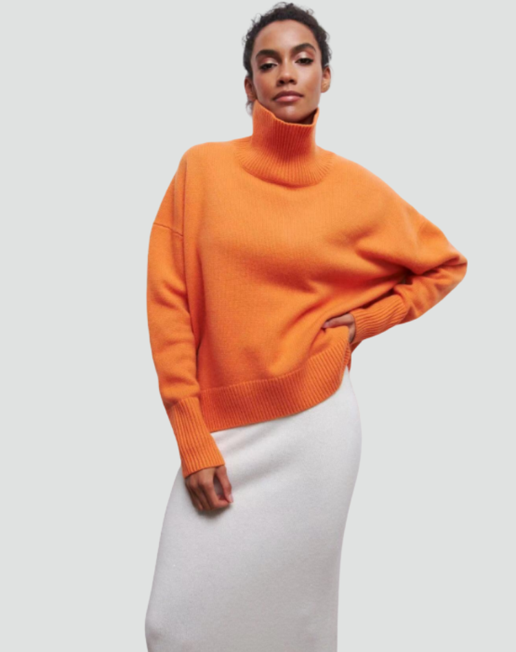Women's Sleek Cashmere Sweater with Natural Warmth for Winter