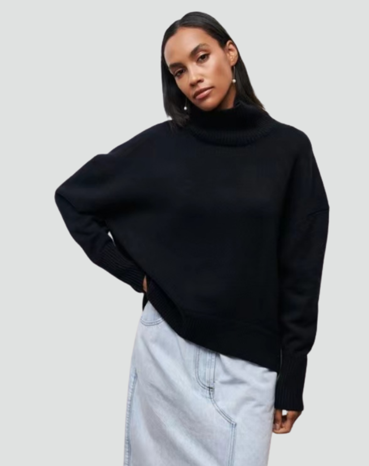 Women's Sleek Cashmere Sweater with Natural Warmth for Winter