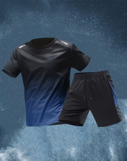 Men's Quick-Dry Sports Set Fabric Training Running