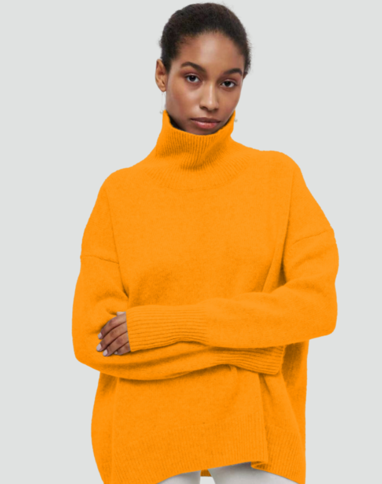 Women's Sleek Cashmere Sweater with Natural Warmth for Winter