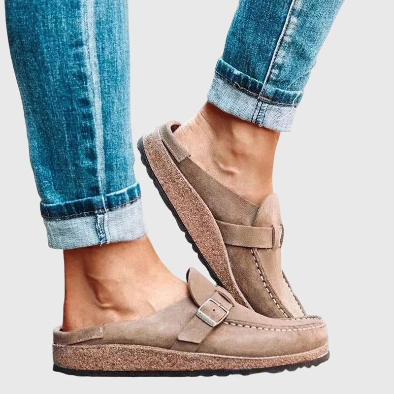 Orthopedic Slip-On Clogs with Buckle