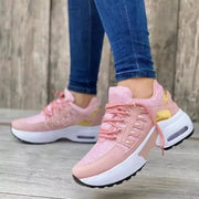 Lace-Up Mesh Air Cushion Sneakers