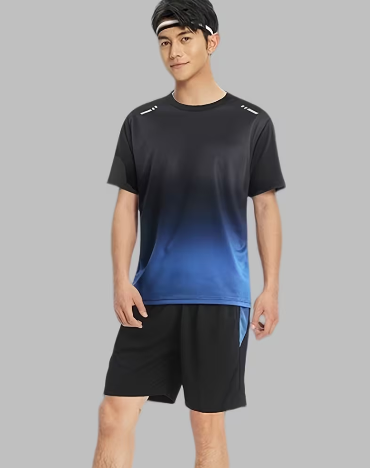 Men's Quick-Dry Sports Set Fabric Training Running