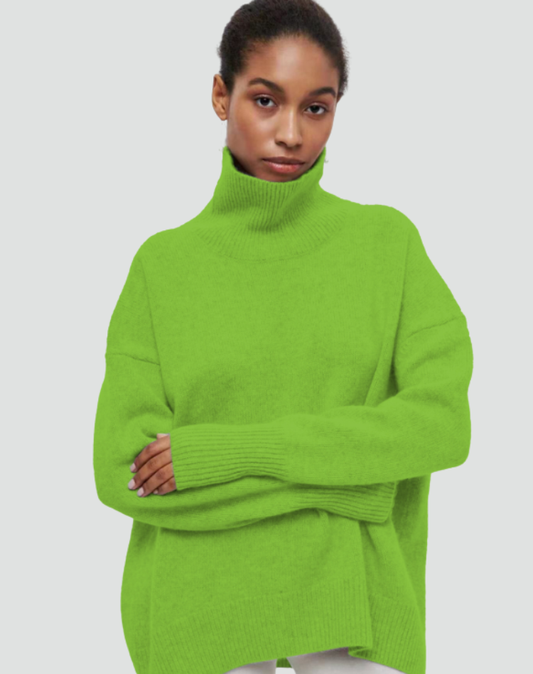 Women's Sleek Cashmere Sweater with Natural Warmth for Winter