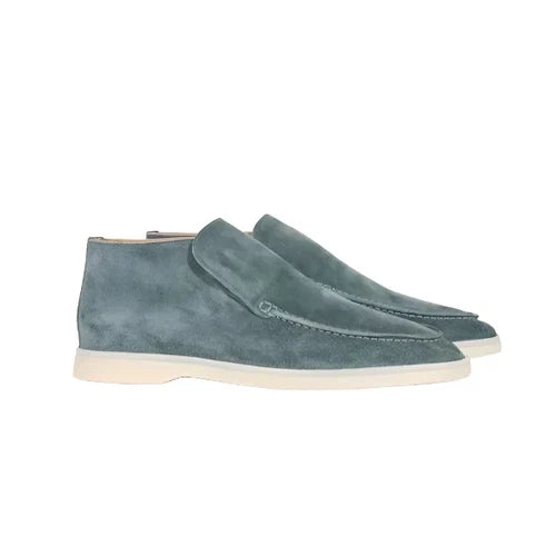 Suede Slip-On Ankle Boots