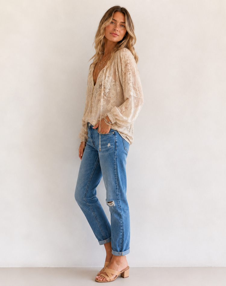 Lace Bohemian Blouse