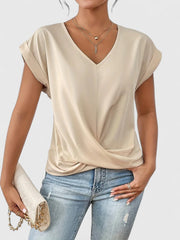 Smooth V-Neck Twist Top