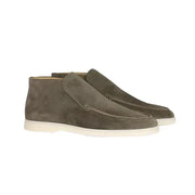 Suede Slip-On Ankle Boots