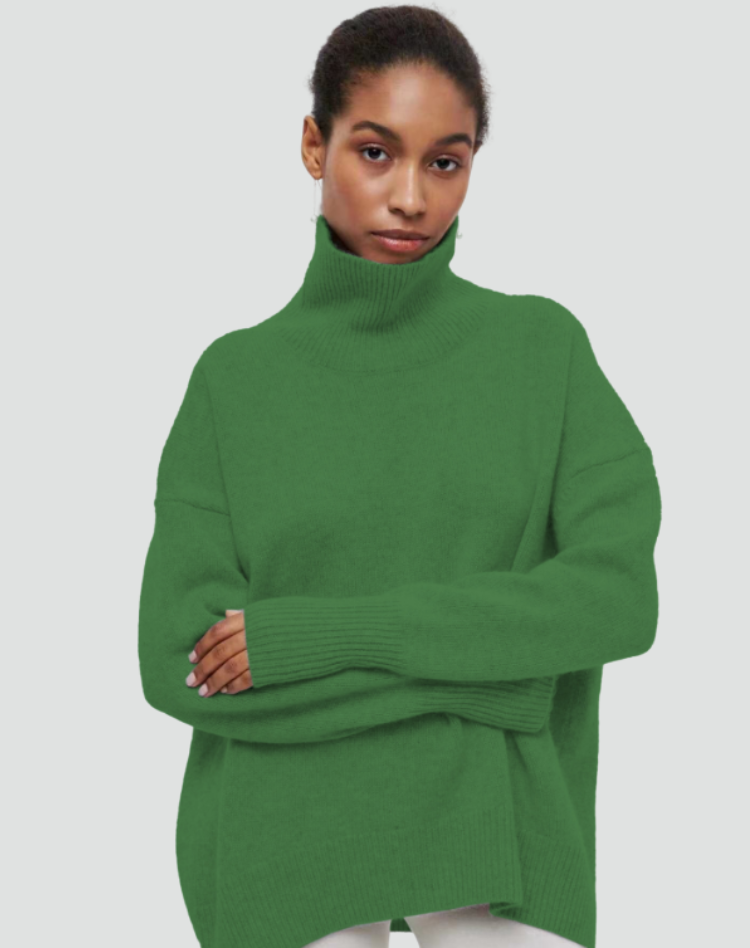 Women's Sleek Cashmere Sweater with Natural Warmth for Winter