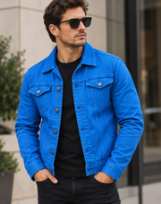 Men's Corduroy Jacket with Structured Fit and Modern Style