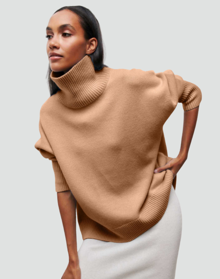 Women's Sleek Cashmere Sweater with Natural Warmth for Winter