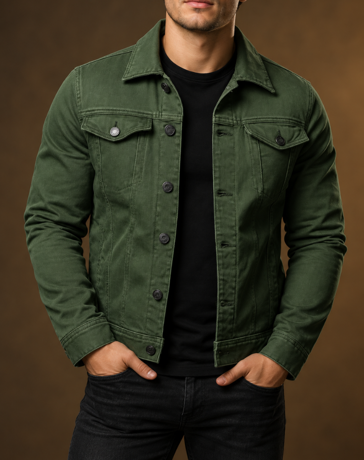 Men's Corduroy Jacket with Structured Fit and Modern Style